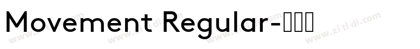Movement Regular字体转换